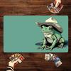 Kawaii Frog Mouse Pad Card Playmat Stitched With Magic Zones Game Mats Tabletop For MtgTcg Card Battle Commander Deck Desk Mat