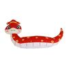 Snake Mascots Headgear Plush Comfortable Headpiece Adults 3D Mascots Plush Hat Costume Accessory