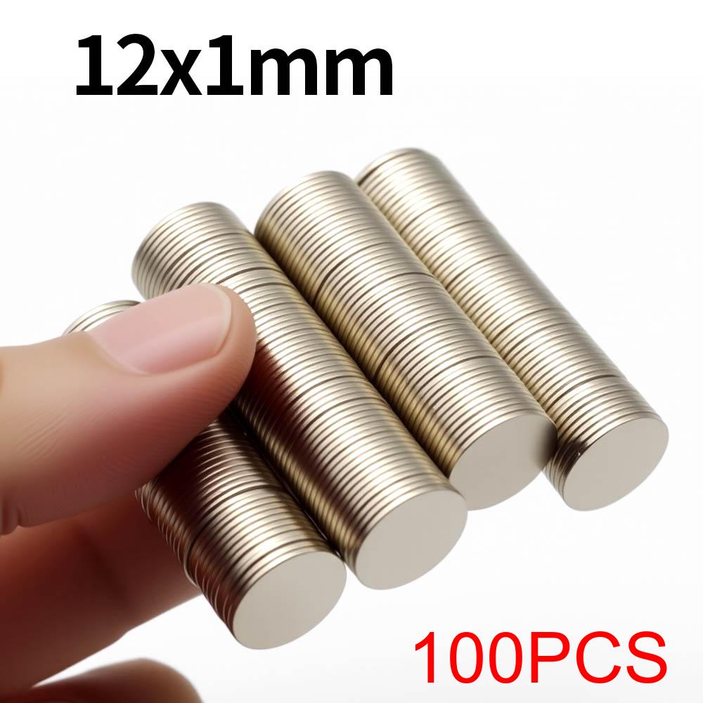 12x1mm Super Strong Neodymium Magnet N35 NdfeB Permanent Magnetic imanes Round Powerful Magnets Refrigerator Magnet