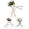 Wedding Bouquets Flower Hand Bouquet Silk Artificial Fake Flowers for Bride Wedding Party and Church