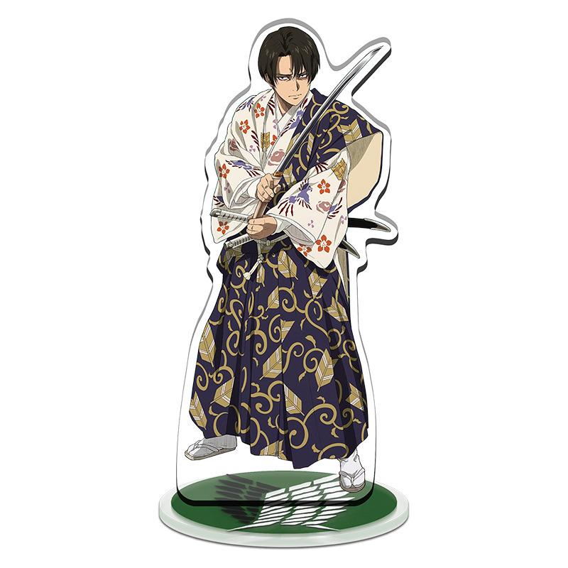 Attack on Titan Anime Acrylic Figure Stand Eren Rivaille Mikasa Model Desk Decor Collection Gift Toys