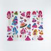 12 Blätter/Set Dress Up Girl-Aufkleber, 3D-Cartoon-Prinzessin-Blase, Scrapbooking für Mädchen, Notizbuch, Schlafzimmer-Dekoration
