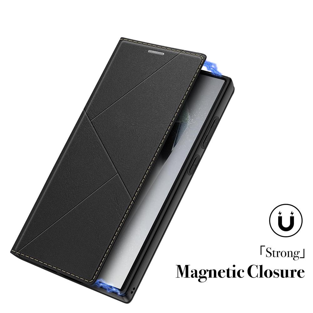 Samsung S25 Flip Ultra Leather Phone Case - Full Coverage, Lightweight, Magnetic Card Slot