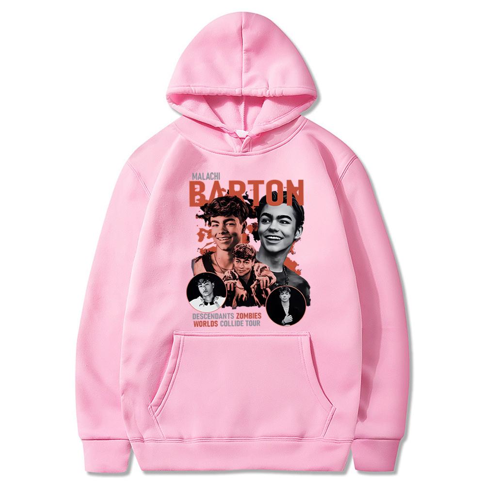Malachi Barton Hoodie Zombies Descendants Worlds Collide Tour Hooded Sweatshirt Malachi Burton Victor Shirt Retro Hiphop Hoodies