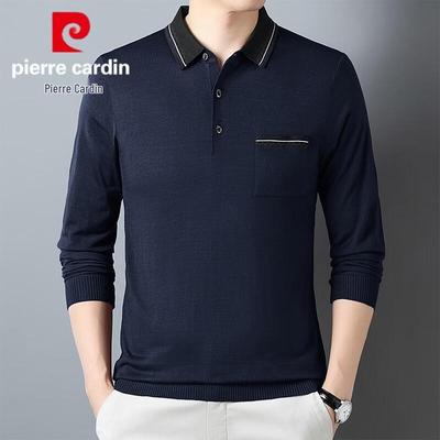 Men's Business Casual Long Sleeve Polo Shirt