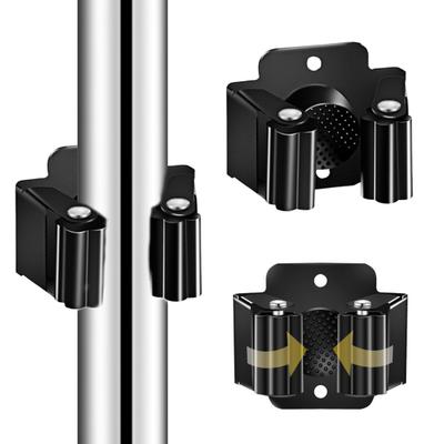 Support Mural pour Balai Conception Antidérapante Installation Simple Acier Inoxydable Robuste