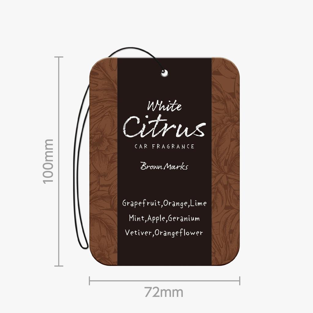 Harukado / CARALL Brown Mark Plate 3P White Citrus Model Number: 3405