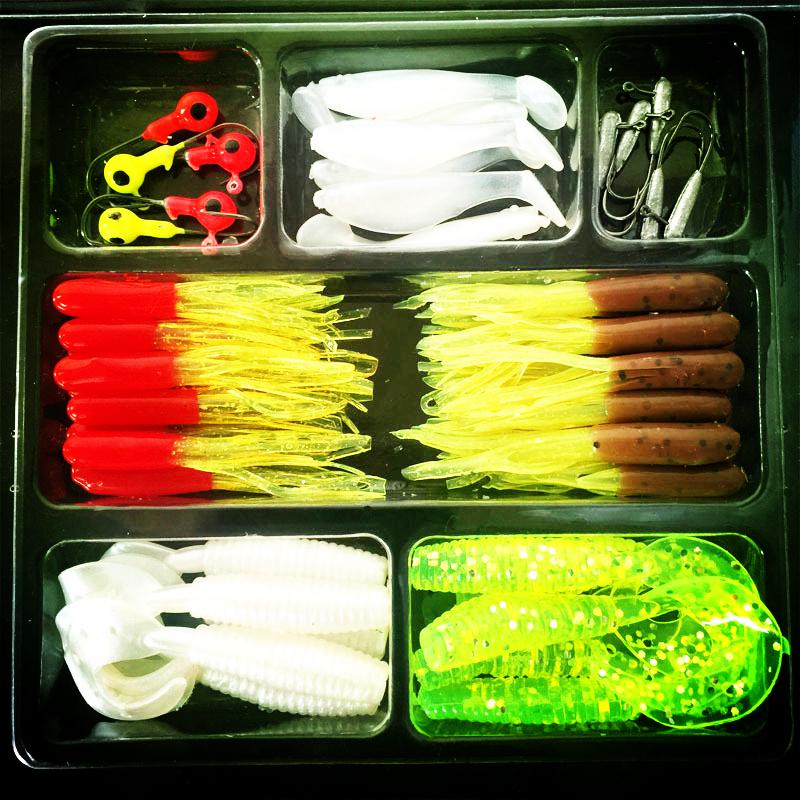 Set fishing gear specials 35pcs plastic soft insect fishing bait 35