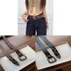 Vintage Y2k Star Rivet Pu Leather Belt With Alloy Buckle For Daily Wear