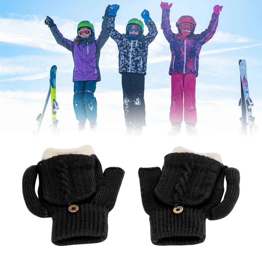 2 PEÇAS Luvas Aquecidas por USB Luvas de Tricô com Aquecimento Dupla Face Temperatura Luvas Térmicas