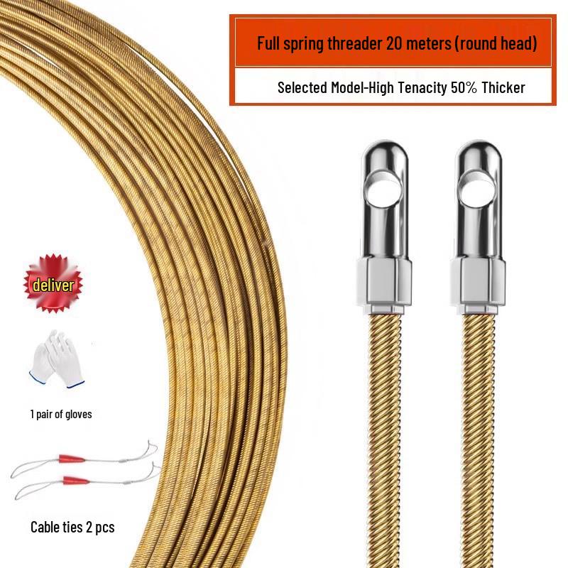 Spring Electrician Wire Threading Steel Leader