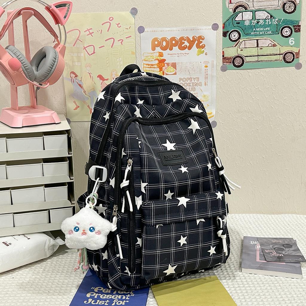 Schoolbag1011 College Style Girl Backpack Mori Small High Texture Bear Small Fresh Student Backpack School Season School Bag