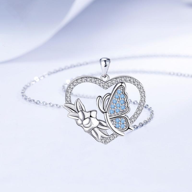 barbie Necklace Original Design of Butterfly Love, Temperament, Niche and Versatile, Ins Style, High-looking, Romantic and Heart-warming ZJYXL-HJ-215