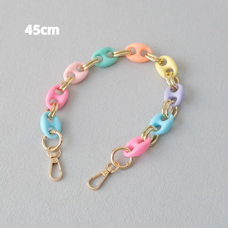 New Fashion Woman Bag Accessory Detachable Candy Acrylic Chain Cute Acrylic Luxury Strap Women Elegant Bag Shoulder Handle Chain