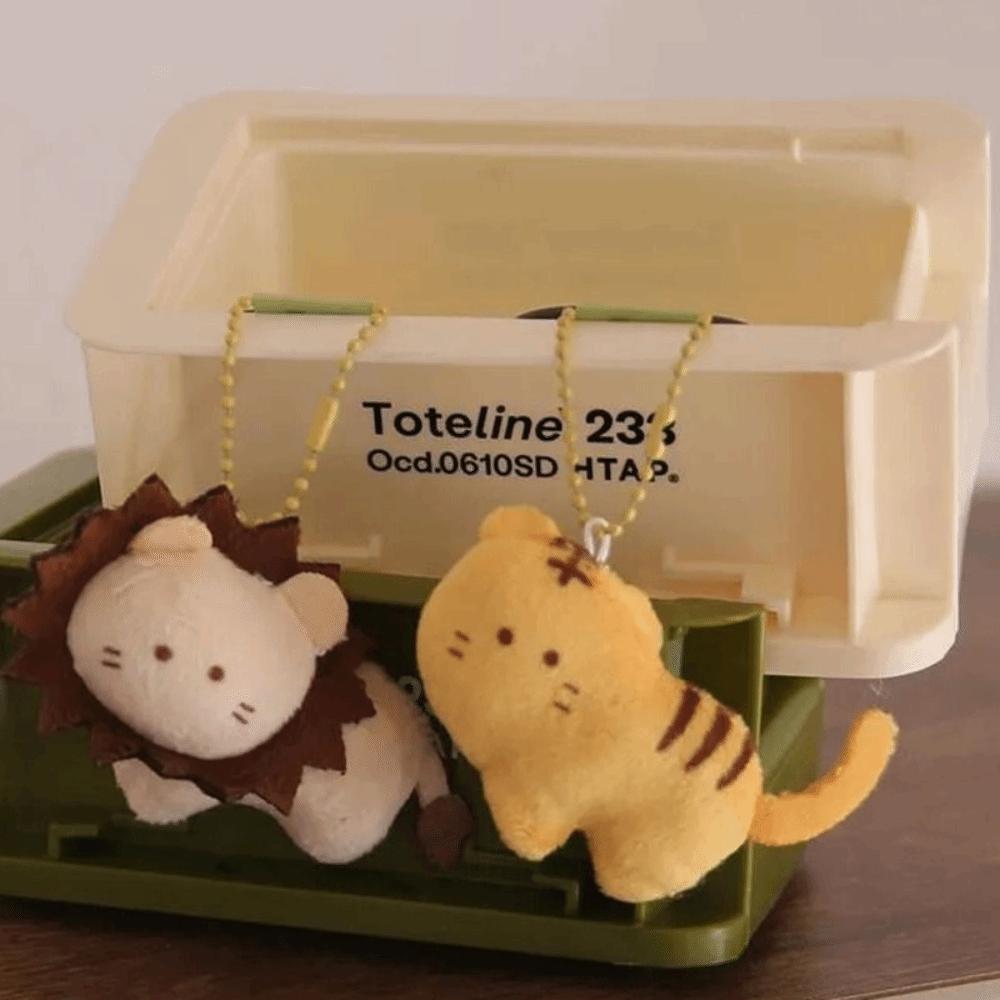 Lion Car Accessory Plush Toy Girls Key Chain Bag Pendant Schoolbag Pendant Korean Style Key Chain