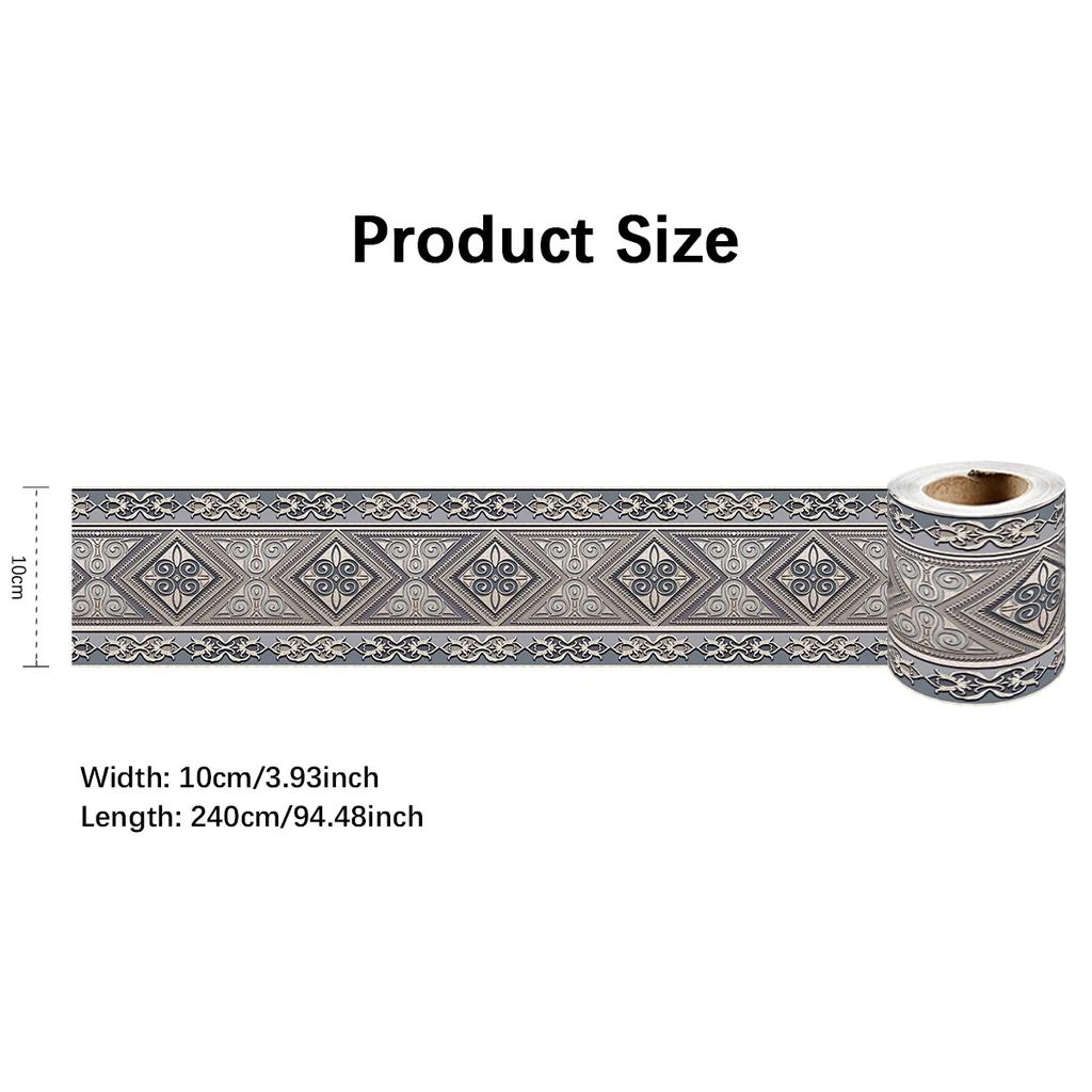 Eco-Friendly PVC Wall Panels, Peel & Stick Baseboard Trim, Decorative Skirting for Home Interior, Non-Toxic DIY Decor Art