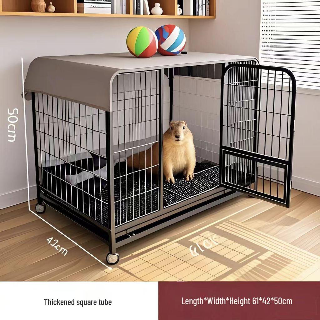Indoor Dog Cage with Toilet Separation for Medium and Large Breeds
