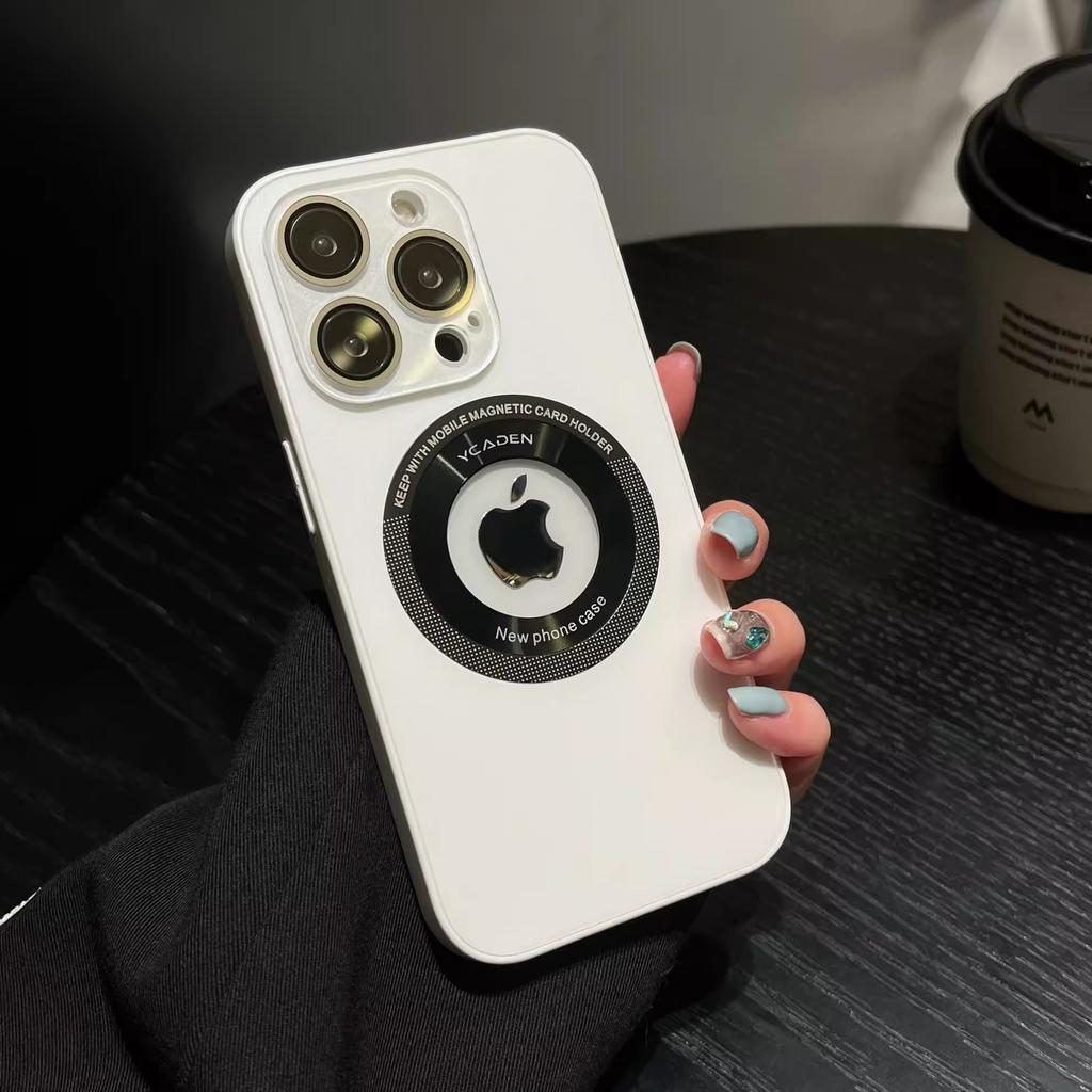 Apple 16promax Leakage Mark Magnetic Suction Phone Case Apple 15 Original 14 Lens Film Soft Edge Cover