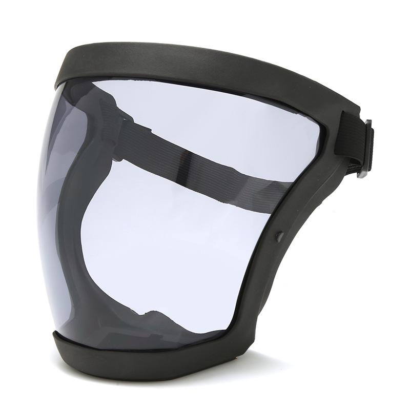 High-Definition Transparent Protective Face Shield - Anti-Droplet, Dustproof, Protective Riding Goggles.