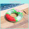 New Pvc Inflatable Watermelon Swim Ring With Backrest Handle For Adults And Kids Water Sports Equipment