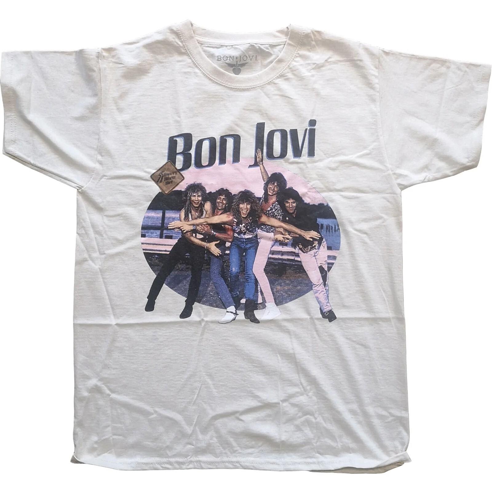 Bon Jovi Mens Band T-shirt - Breakout Song by Bon Jovi Hair - Mens Band Tees XXXL