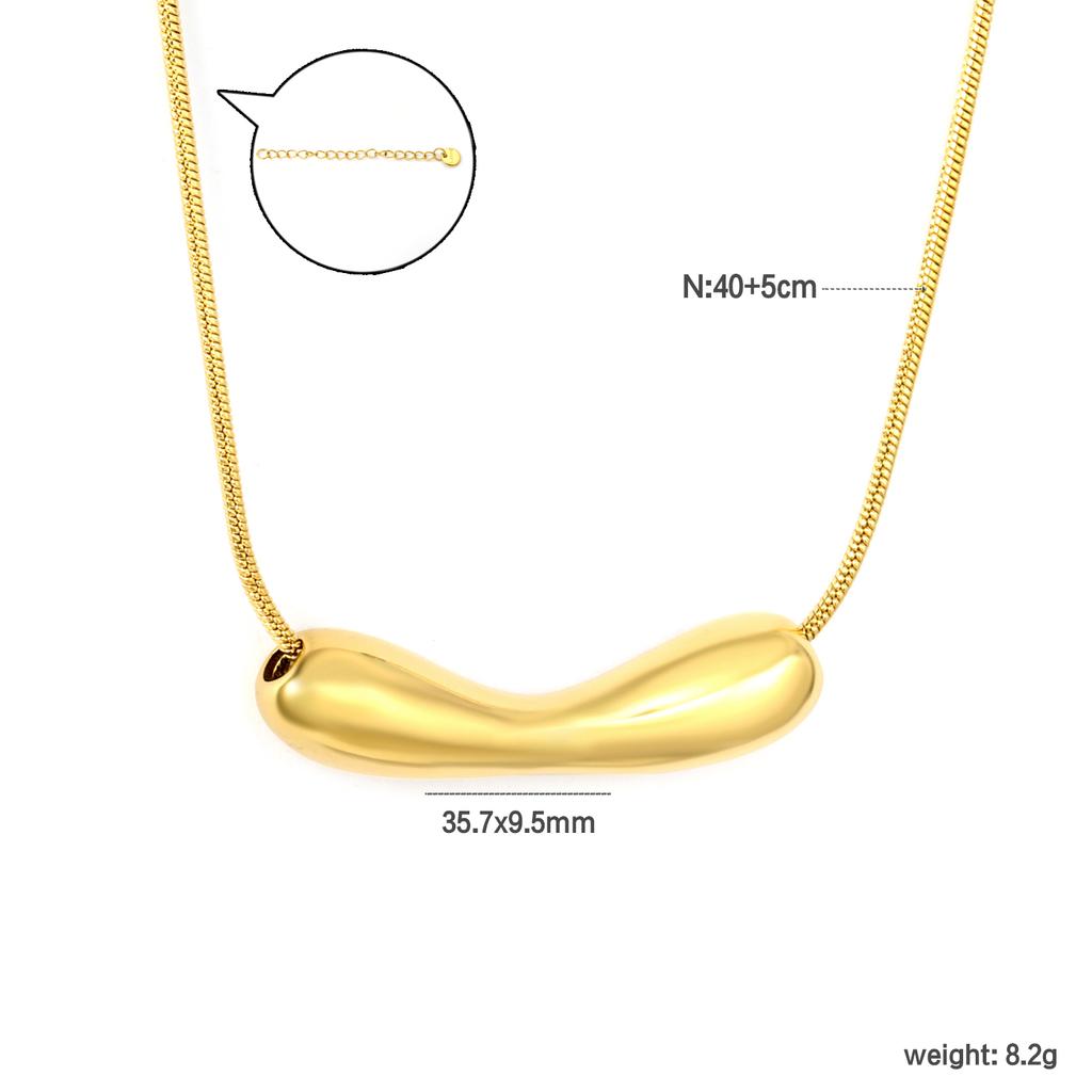 Minimalist Fashion Irregular Pendant Necklace Stainless Steel Daily Gentle Wear INS Jewelry for Girls Accessories Birthday Gift