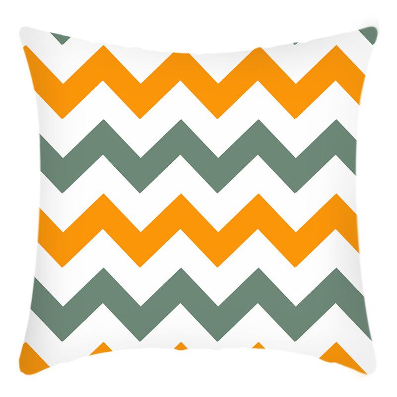 New Pillowcase Art Design Print Pillowcase Orange Printed Pillow Sofa Cover