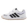 adidas Tensaurs Switch Cf Comfortable Durable Low Top Kids Skate Shoes Kids Skate Shoes White Black Gray JQ4765