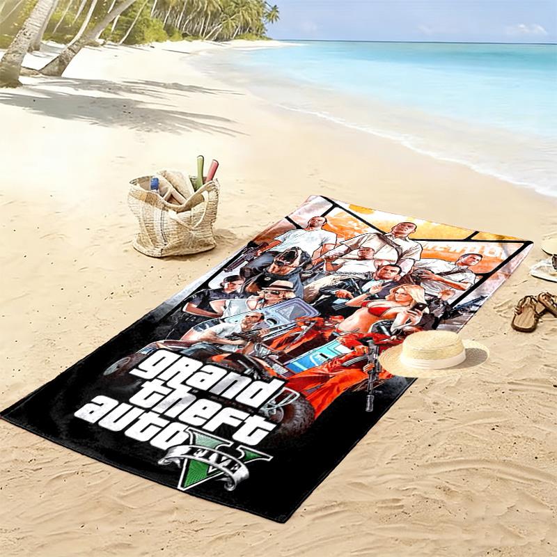 Liberty City Adventures beach towel beach Portable for travel Absorbent bath towel quick-drying swim towel swim beach Fashion