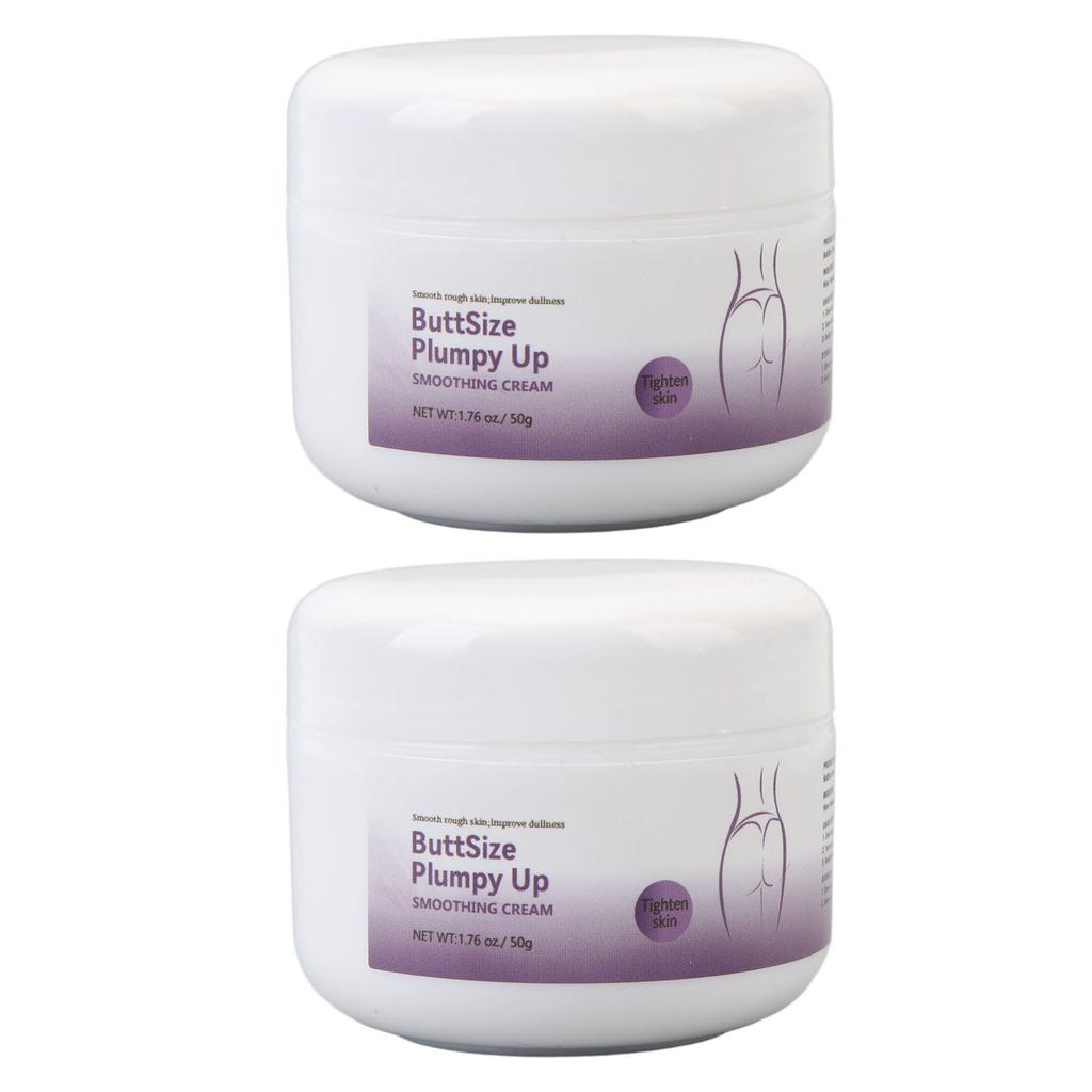 2pcs Buttocks Tightening Cream Wrinkle Removal Moisturizing Anti Cellulite Butt Lift Shaping Plump Cream 50g