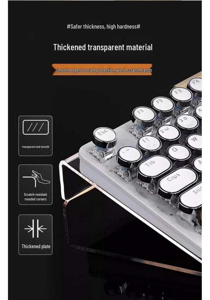 Acrylic Multi-Use Display Stand: Keyboard, Tablet, Magazine, Book, and Phone Holder