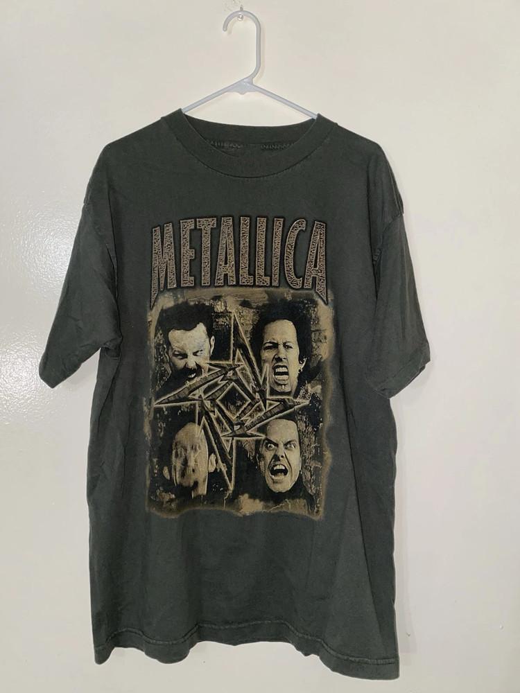 Графическая футболка унисекс Metallica, репринт, винтажный стиль, мерч для рок-фанатов S