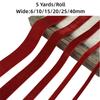 New 5 Yards Velvet Ribbon 6/10/15/20/25/40mm DIY Gift Wrapping Ribbon Single-Sided Handmade Velour Ribbons Bow Flower Bouquet