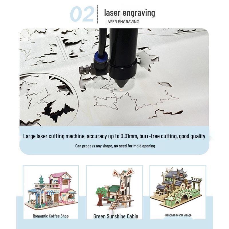 Wooden Woodpecker Toothpick Holder 3D Puzzle DIY Creative Building Blocks Toy