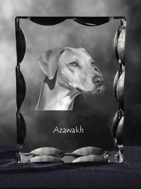 Azawakh, Tuareg Sloughi – Crystal with a picture of a dog, glass statuette with a picture | Art-Dog