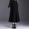 2025 Winter Long Woolen High-Waisted Fishtail Pencil Skirt