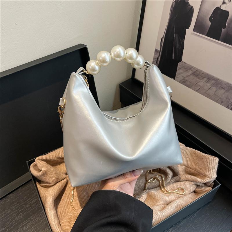 Premium Sense Pearl Temperament Handbag Women's New Exquisite and Beautiful Chain One Shoulder Messenger Bag Dumpling Bag