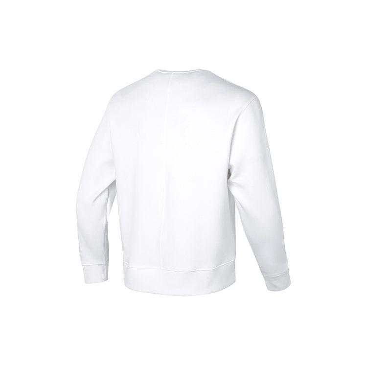 Under Armour Solid Knit Crew Neck Casual Sport Sweatshirt Men Tops White 1377172-100