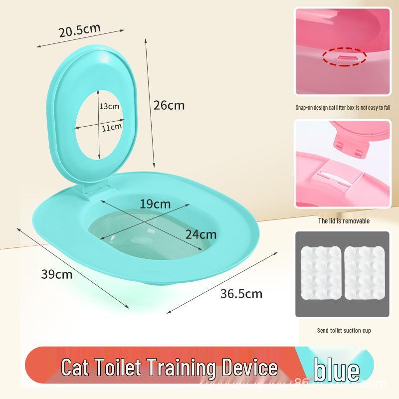 Abnehmbare Basis Katzentoilette: Einteilige Toilettenschulung mit vier Farboptionen
