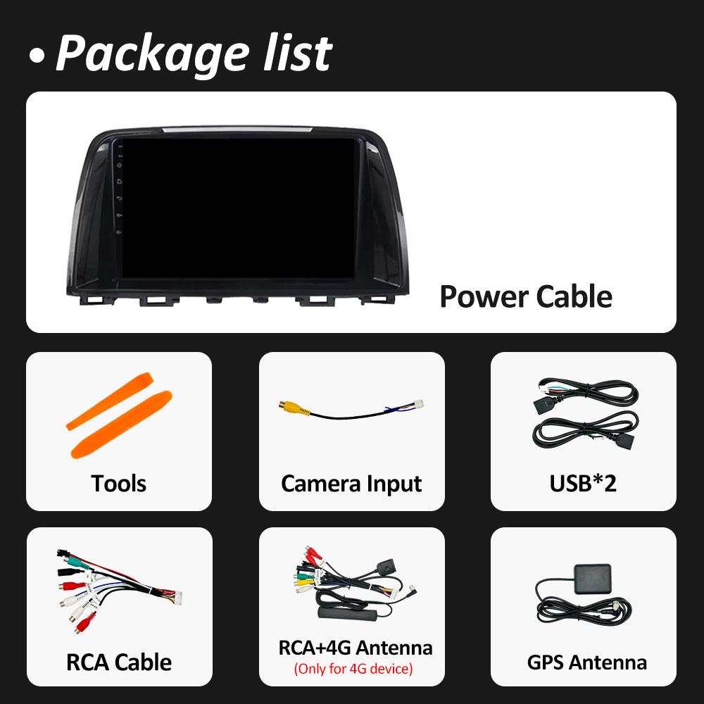 Android 14 DSP Stereo For Mazda 6 GJ Atenza 2012 2013 2014 2015 2016 2017 Navigation GPS Wireless Carplay Autoradio Touch Screen