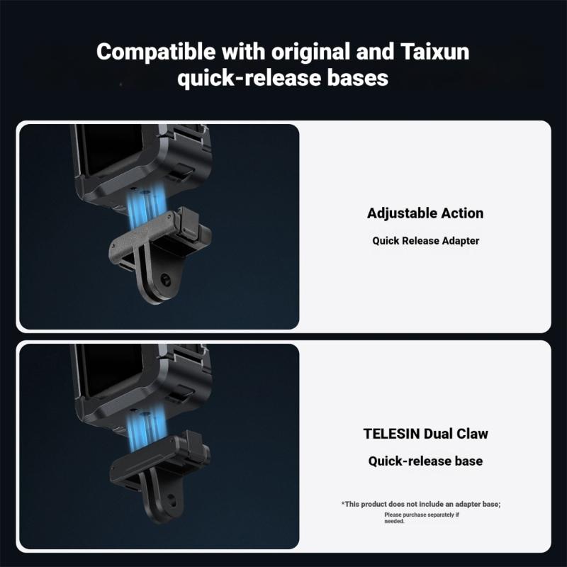 Aluminum Quick Release Cage For Action 6 Action Camera Mount With Cold Shoe Full Protective Frame Case Accessories