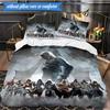Assass Krieger 3tlg. K-Pop Musikgruppe Bettwäsche-Set, Ideal für Schlafzimmer, Wohnheim, Enthält Bettbezug und 2 Kissenbezüge, Fan-Geschenke