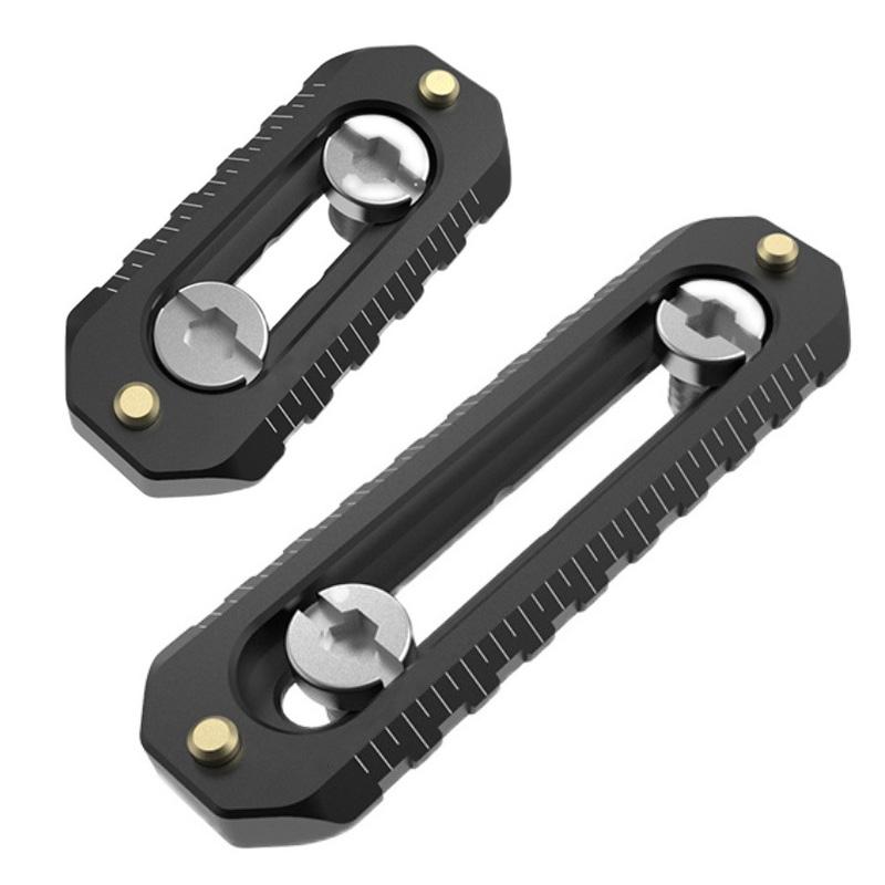 Camera Quick Release Mini NATO Rail Anti Off Quick Release with 1/4" Screws and Safety Pins for Camera Cage NATO Handle