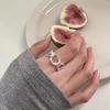 Ring Does Not Fade Niche Design Ins Opening Female High-end Sense Retro Cold Pearl Shell Versatile Irregular