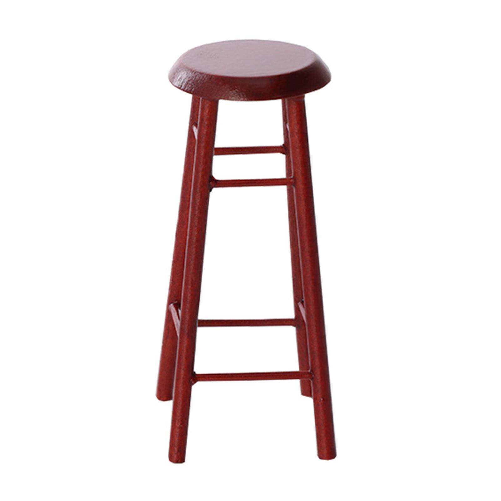 

Кукольный стул, сцена, аксессуары, бар, домик, миниатюрная домашняя коллекция, подарок коричневый