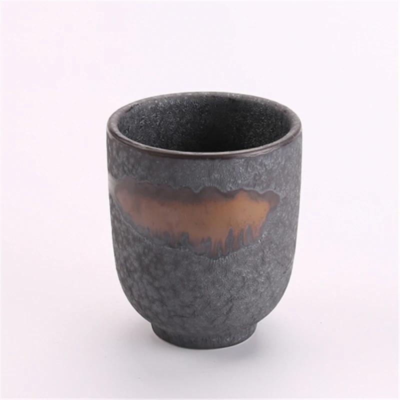 Japanese Tea Water Mug Handy Cup Hand-painted Ceramic Cherry Blossom Cups Creative Rough Ceramic Tea Cups  Coffee Cup
