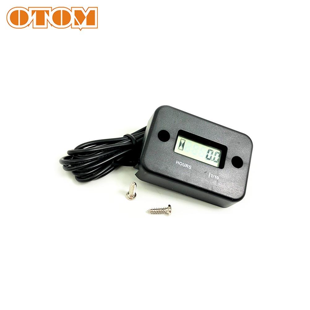 OTOM Motorcycle Engine Hourmeter Universal Inductive Digital Waterproof Gauge LCD Display For CRF YAYO KXL RMZ KTM EXC YZF Parts