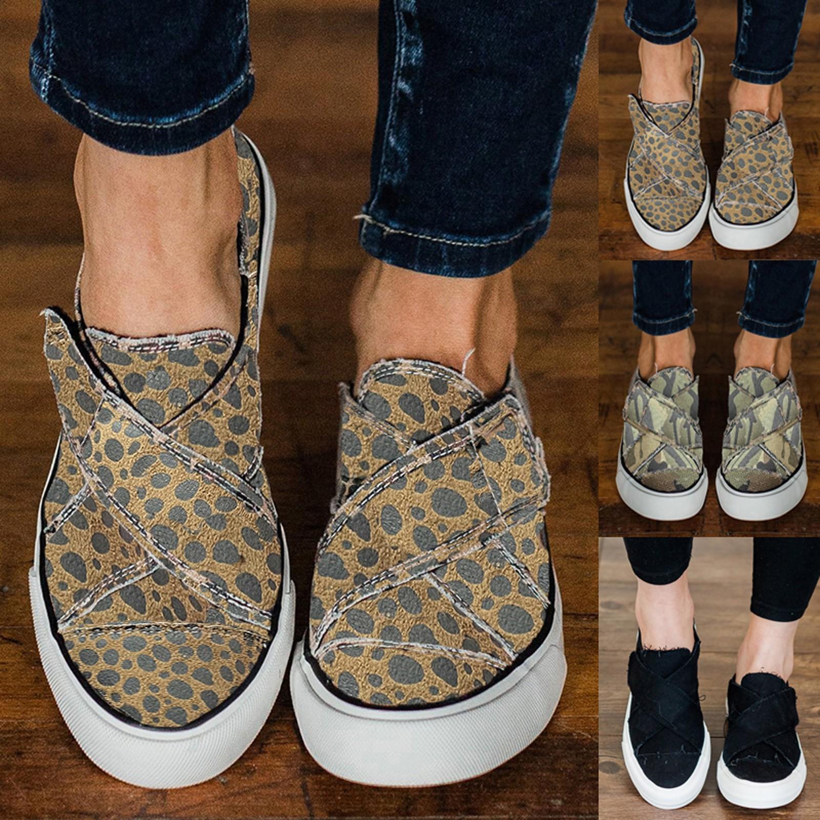 

Женские дышащие парусиновые туфли с камуфляжным принтом и круглым носком, повседневные туфли на плоской подошве