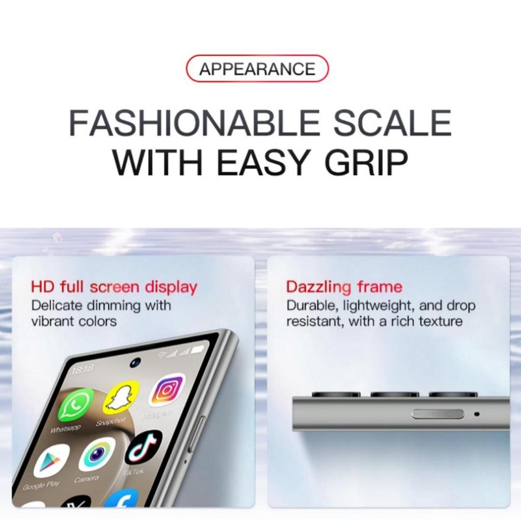 S26 PRO Mini 4G Smartphone 4.0inches 2GB RAM 16GB ROM Dual Camera 2MP+5MP LTE Dual SIM Bluetooth Type-C Torch Face Unlock Android Mobile Phone