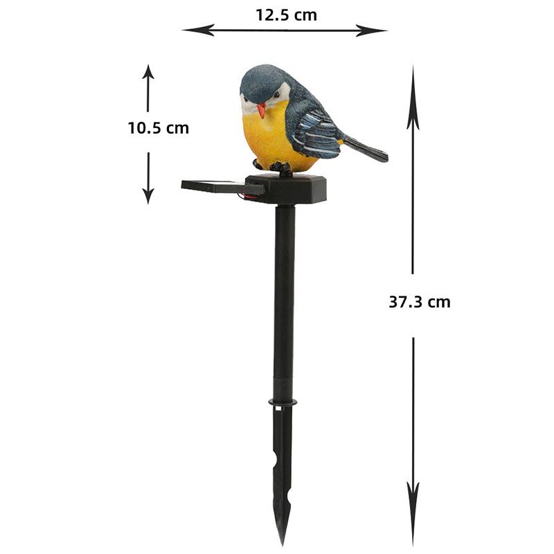 

Solar Garden Lights Outdoor LED Resin Bird Decor for Lawn Pathway Yard Landscape Decoration Waterproof Animal Stake Light